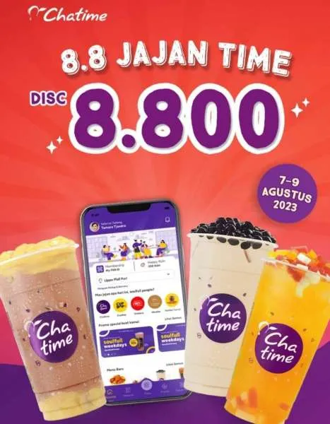 Promo 8.8 Chatime Jajan Time