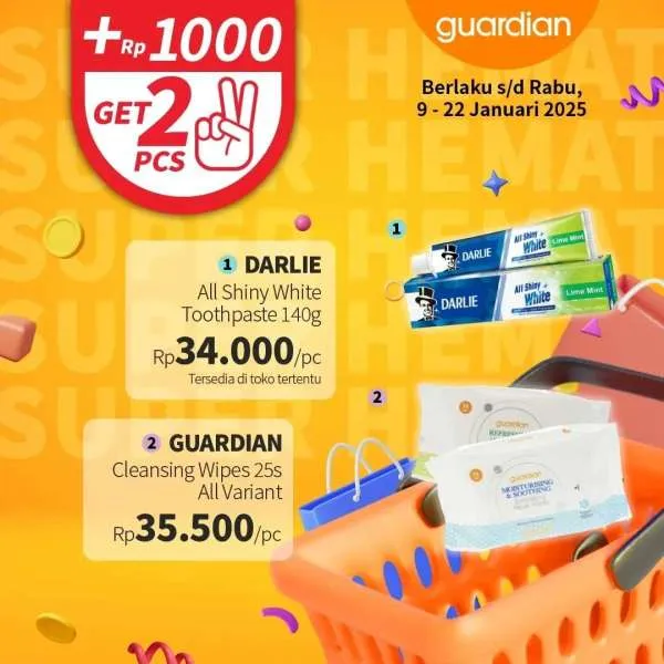 Promo Guardian Super Hemat Periode 9-22 Januari 2025