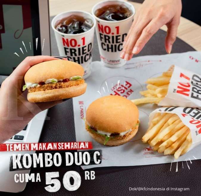 Promo KFC kombo duo C di Oktober 2021 