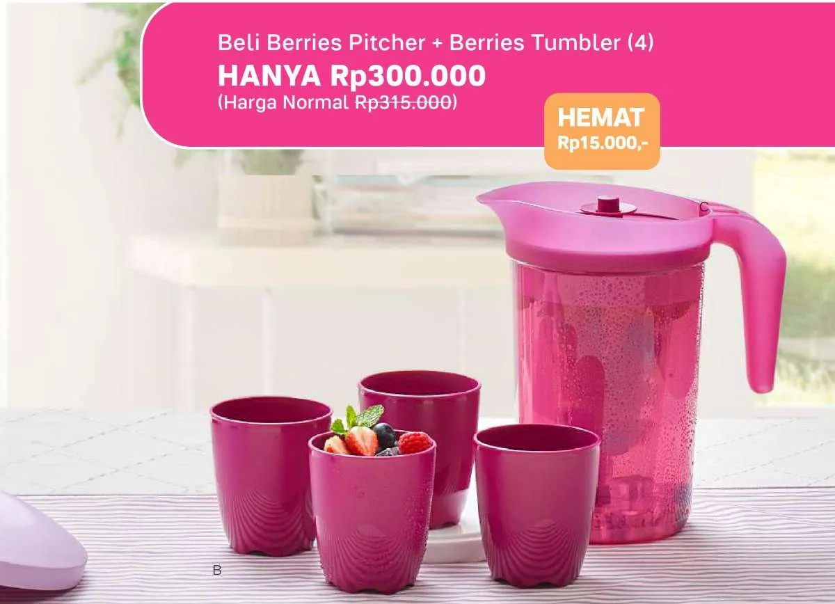 Katalog promo Tupperware Maret 2021, khusus perabot minum ada harga murah