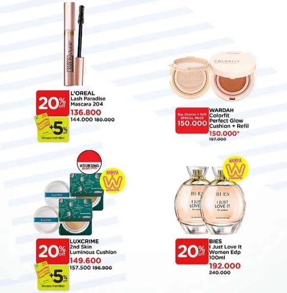 Promo Watsons Beauty Deals Diskon s/d 70% Periode 10-13 November 2022