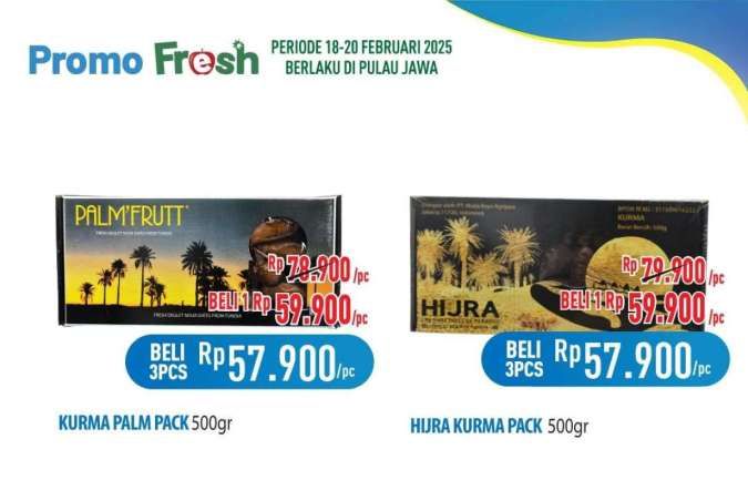 Katalog Promo Hypermart Weekday 18-20 Februari 2025, Kurma Diskon s/d Rp 22.000