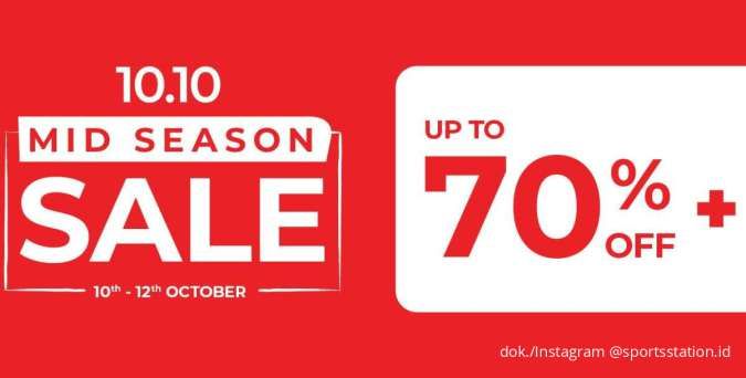 Promo 10.10 Sport Station 10-12 Oktober 2025, Belanja Untung Diskon sampai 70%