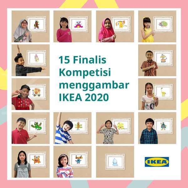 Lima Belas Anak Bangsa Wakilkan Indonesia di Kompetisi Menggambar IKEA 2020 Tingkat Global