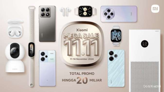 Xiaomi 11.11 Mega Sale: Dari Redmi Note 13 Series Hingga Xiaomi Air Purifier 4 Lite