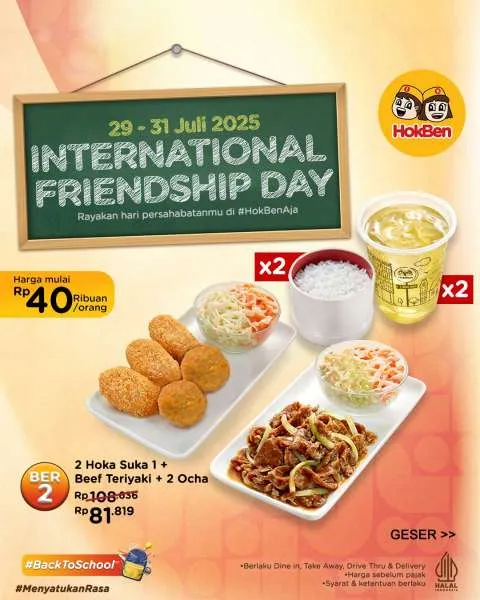 Promo HokBen Hari Persahabatan Internasional Berdua