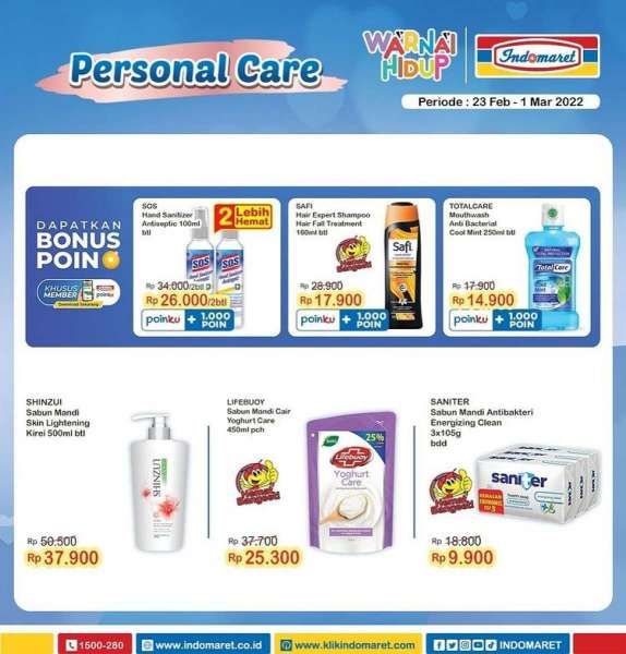 Promo Indomaret Super Hemat Mingguan 23 Februari-1 Maret 2022