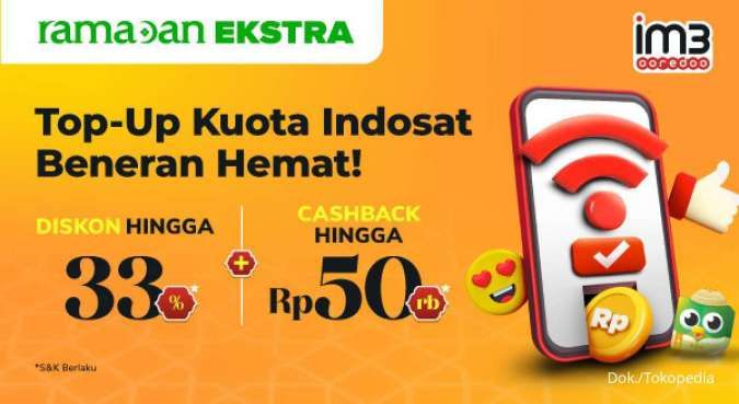 Promo Indosat April 2022, Beli Paket Data di Tokopedia Dapat Bonus Dobel!