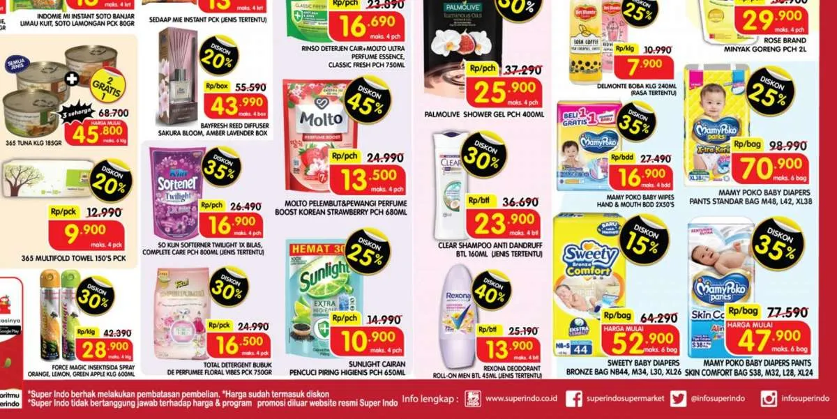 Promo Superindo Hari Ini Rabu 16 November 2022, Ada Diskon Sampai 50%!