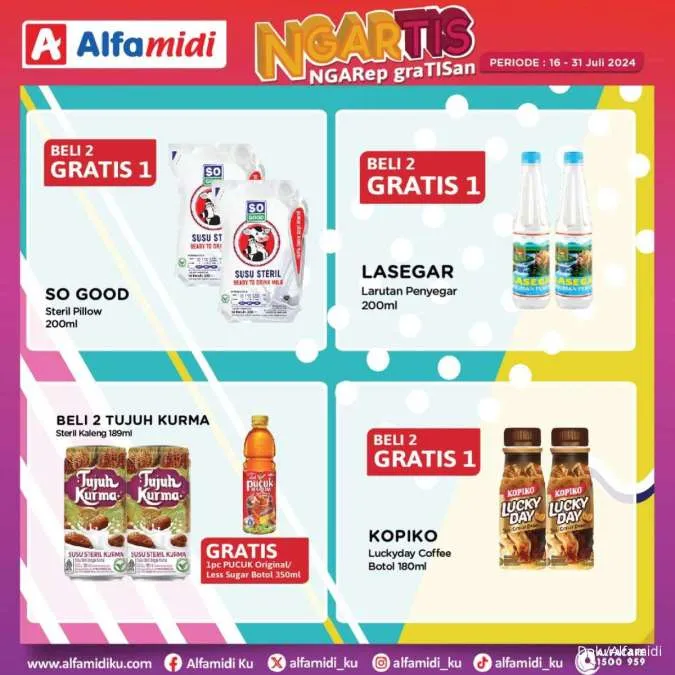 Promo Alfamidi Ngartis (Ngarep Gratisan) Periode 16-31 Juli 2024