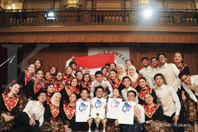 Pelajar Jakarta juara paduan suara di Praha