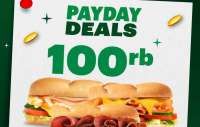 Jajan Hemat dengan Promo Subway Payday Deals 30-31 Oktober, 3 Sandwich Cuma Rp 100K