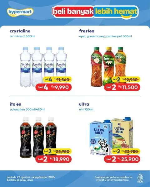 Promo Hypermart Beli Banyak Lebih Hemat Periode 29 Agustus-4 September 2025