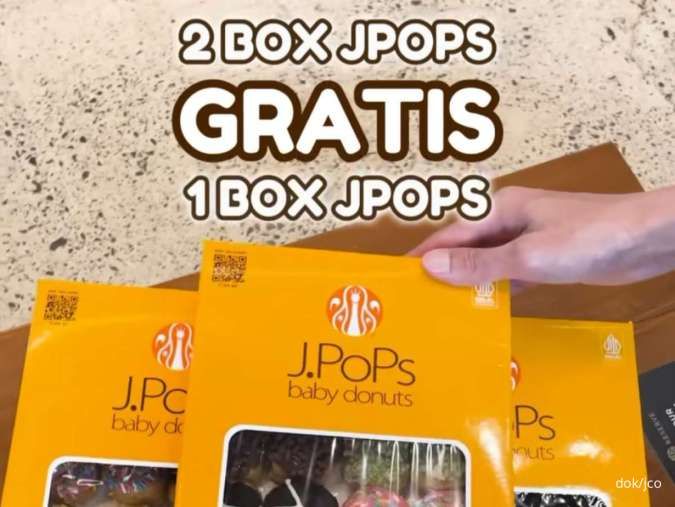 Promo JCO x BRI Beli 2 Box Gratis 1 Box Jpops Rp 59.000 sampai 20 Desember 2024