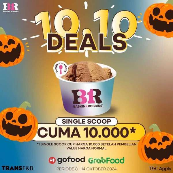 Promo 10.10 di Baskin Robbins Bulan Oktober Tahun 2024