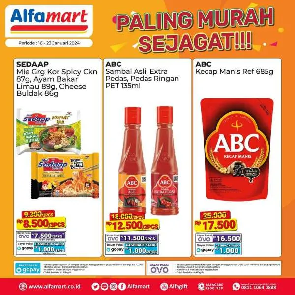 Promo Alfamart Paling Murah Sejagat Periode 16-23 Januari 2024