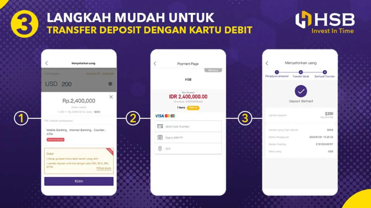 Permudah transaksi trading forex, HSB punya fitur transfer deposit via kartu debit