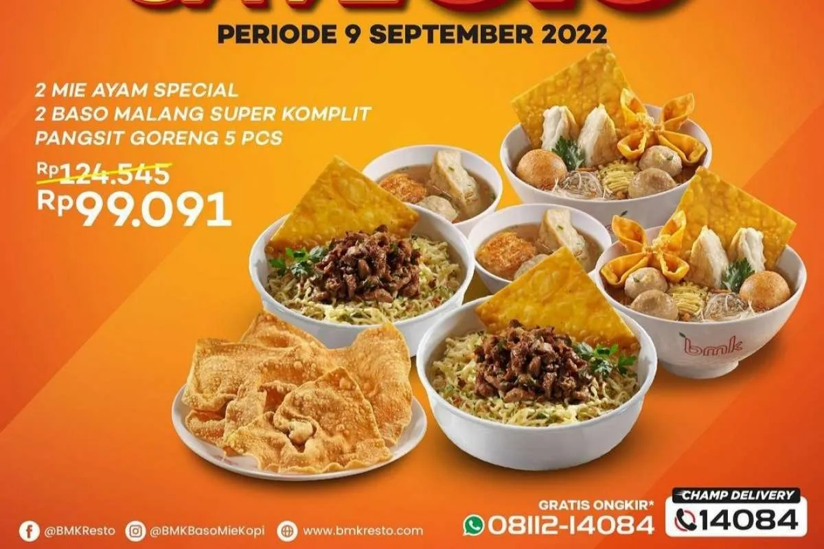 Promo BMK Super Save 9.9 Hadirkan Mie Ayam-Mie Baso Komplit Rp 99.091