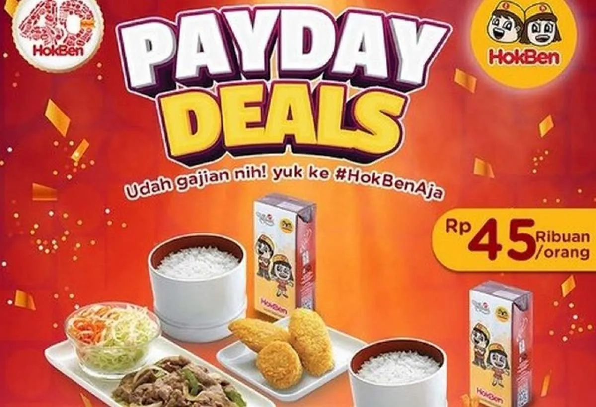 Promo HokBen Payday Mulai 25-30 April 2025, Makan Berdua Harga Lebih Murah