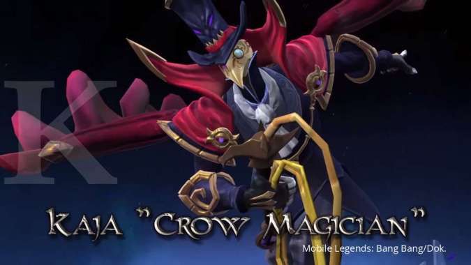 Penampakan gameplay skin gratis permanen S20 Mobile Legends, Kaja Crown Magician