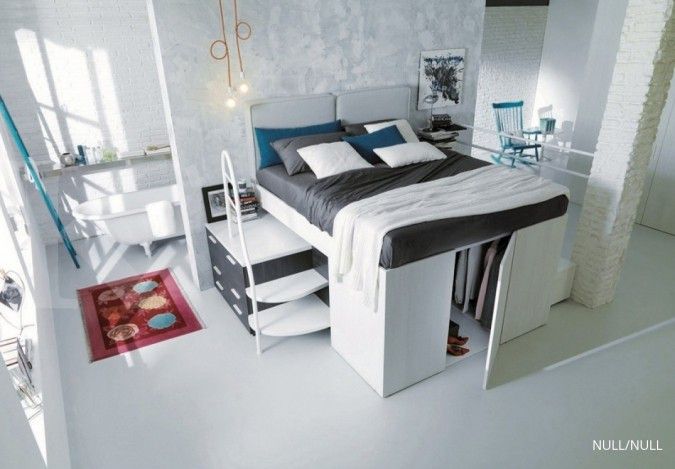 Container bed, tempat tidur sekaligus lemari