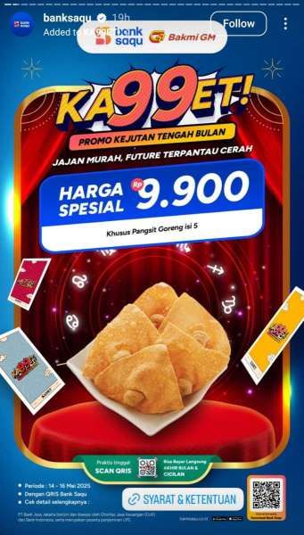 Promo Bank Saqu di Bakmi GM 14-16 Mei 2025
