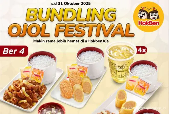Makan Rame Lebih Hemat dengan Promo HokBen Bundling Ojol Festival Oktober 2025