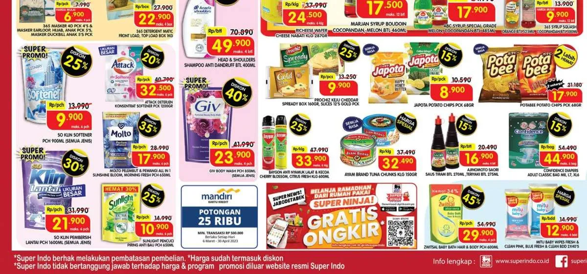 Promo Superindo Terbaru Rabu 22 Maret 2023, Belanja Lebih Hemat