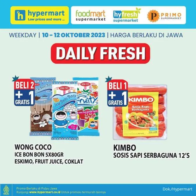 Promo Hypermart Hyper Diskon Weekday Periode 10-12 Oktober 2023