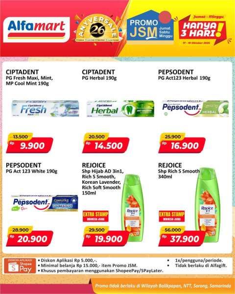 Promo JSM Alfamart 17-19 Oktober 2025