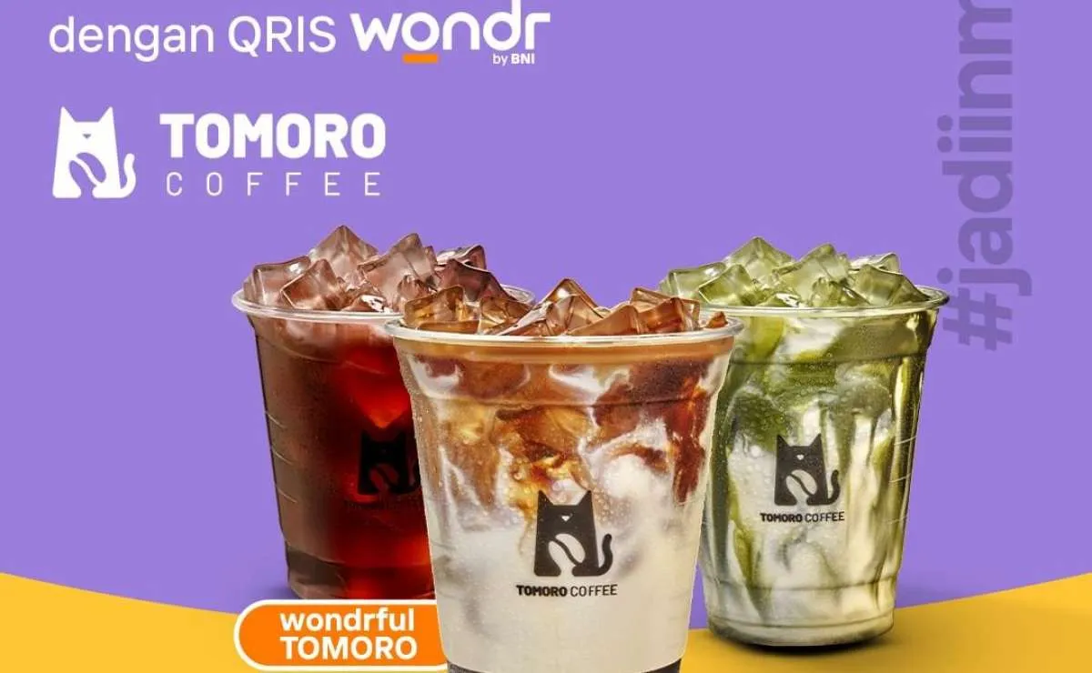Daftar Promo Wondr by BNI Terbaru Agustus, Buy 2 Get 3 Setiap Senin di Tomoro Coffee