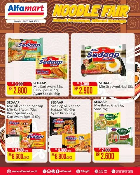 Promo Alfamart Noodle Fair Periode 1-15 April 2025