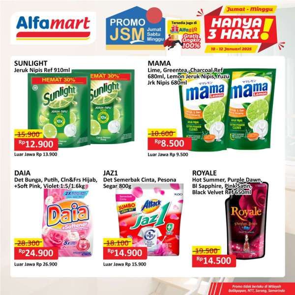 Promo JSM Alfamart 10-12 Januari 2025