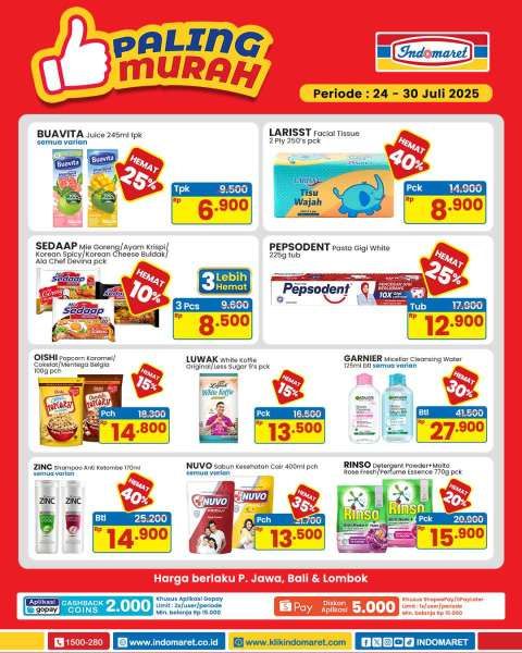 Promo Indomaret 24-30 Juli 2025 Paling Murah