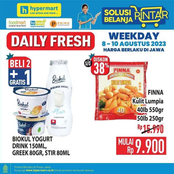 Katalog Promo Hypermart Weekday Terbaru 8-10 Agustus 2023