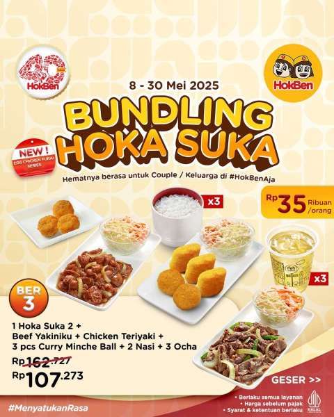 Promo HokBen 8-30 Mei 2025 Bundling Hoka Suka