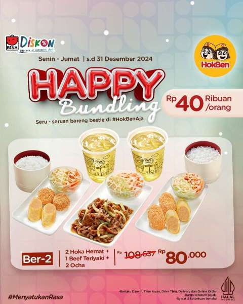 Promo HokBen Happy Bundling Sampai 31 Desember 2024