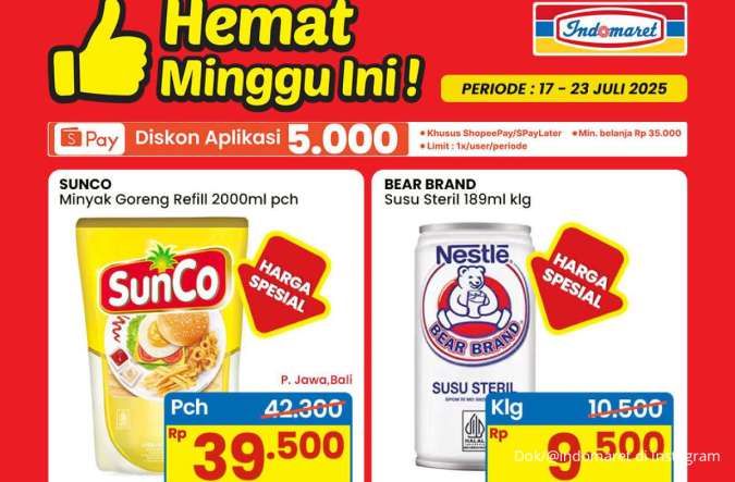 Promo Minyak Goreng Weekend Juli 2025 di Indomaret, Beli Sunco Harga Spesial
