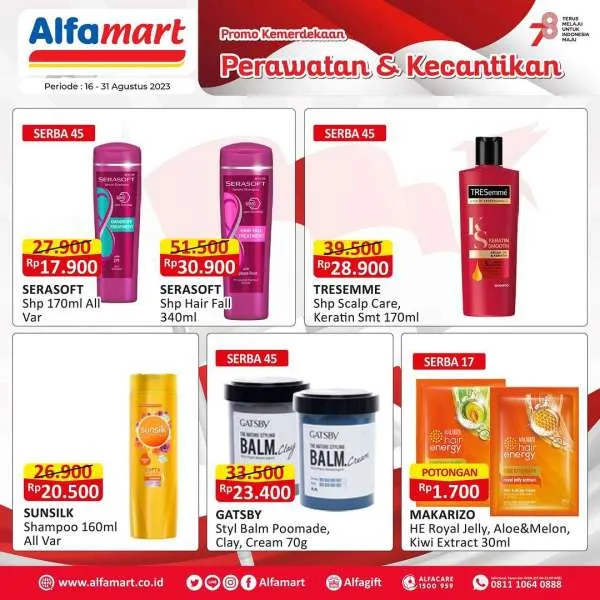 Promo Alfamart Perawatan & Kecantikan Periode 16-31 Agustus 2023