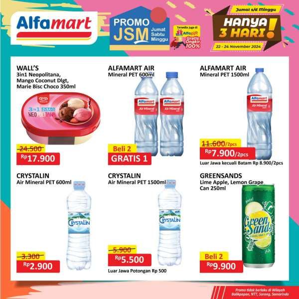 Promo JSM Alfamart Weekend 22-24 November 2024