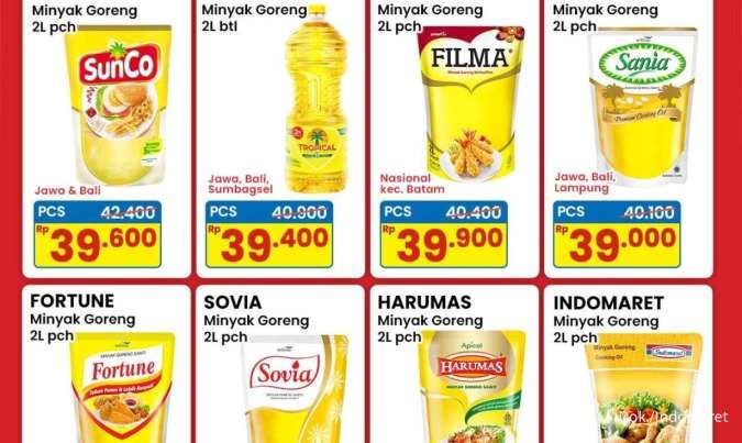 Promo Minyak Goreng Sunco-Fortune 2 Liter di Indomaret, Berlaku sampai 16 April 2025