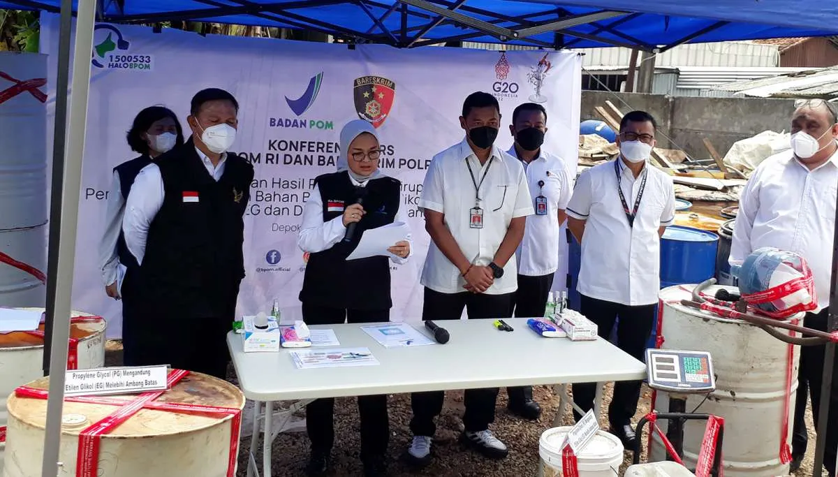 Polisi Dalami Perusahaan Farmasi dan Makanan yang Dipasok CV Chemical Samudera