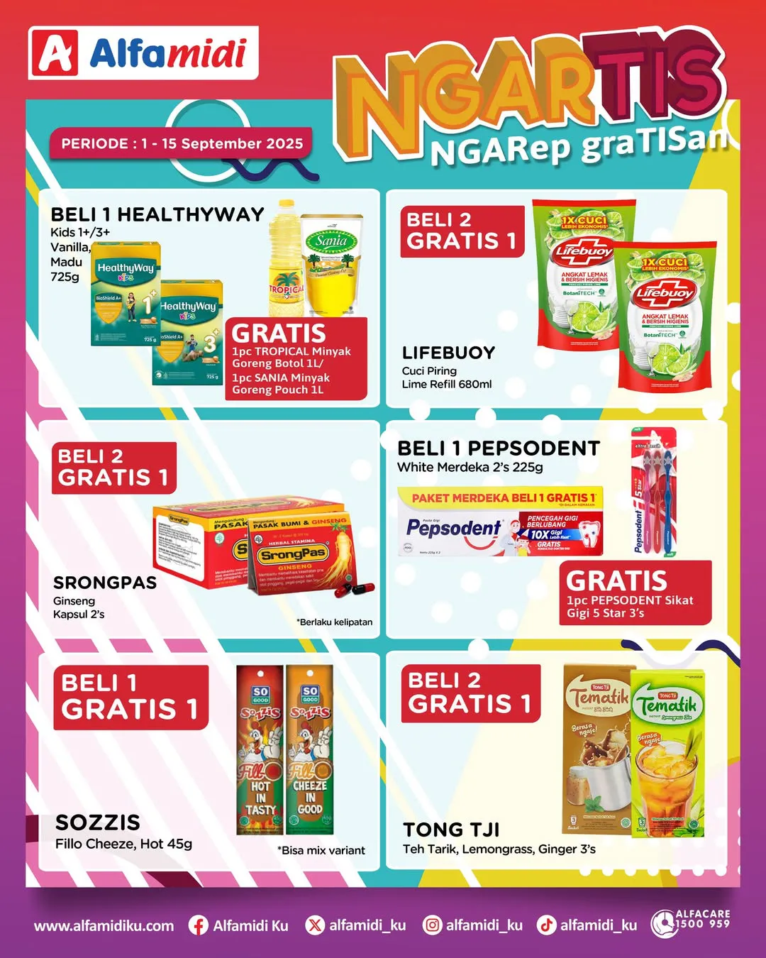 Promo Alfamidi Ngartis (Ngarep Gratisan) Periode 1-15 September 2025