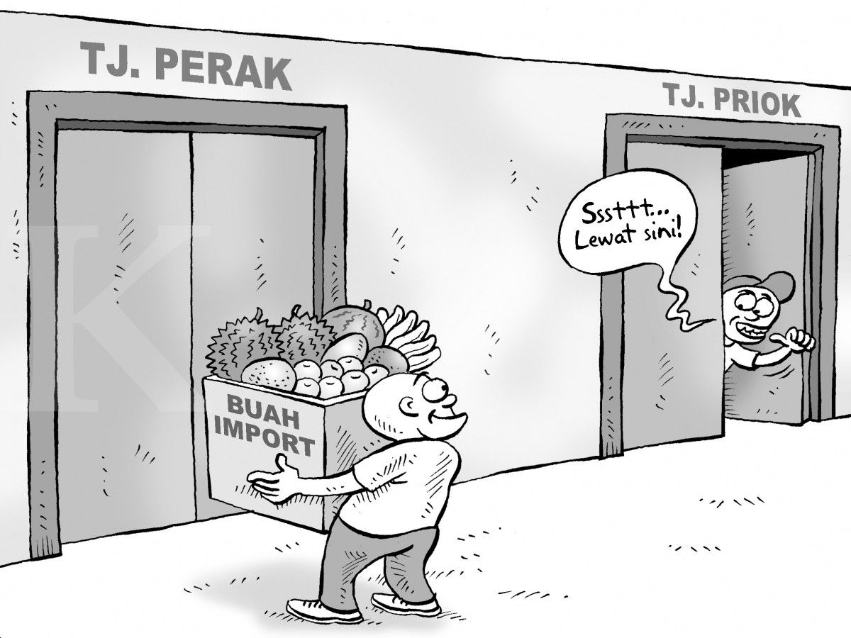 Import Buah Tj Perak VS Tj Priok