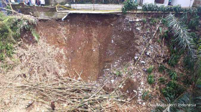 Maccaferri Lestarikan Lingkungan Diwujudkan dalam CSR Perbaikan Longsor Tebing