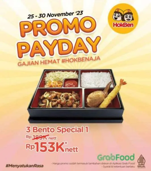 Promo Hokben Payday edisi November 2023 di seluruh Indonesia