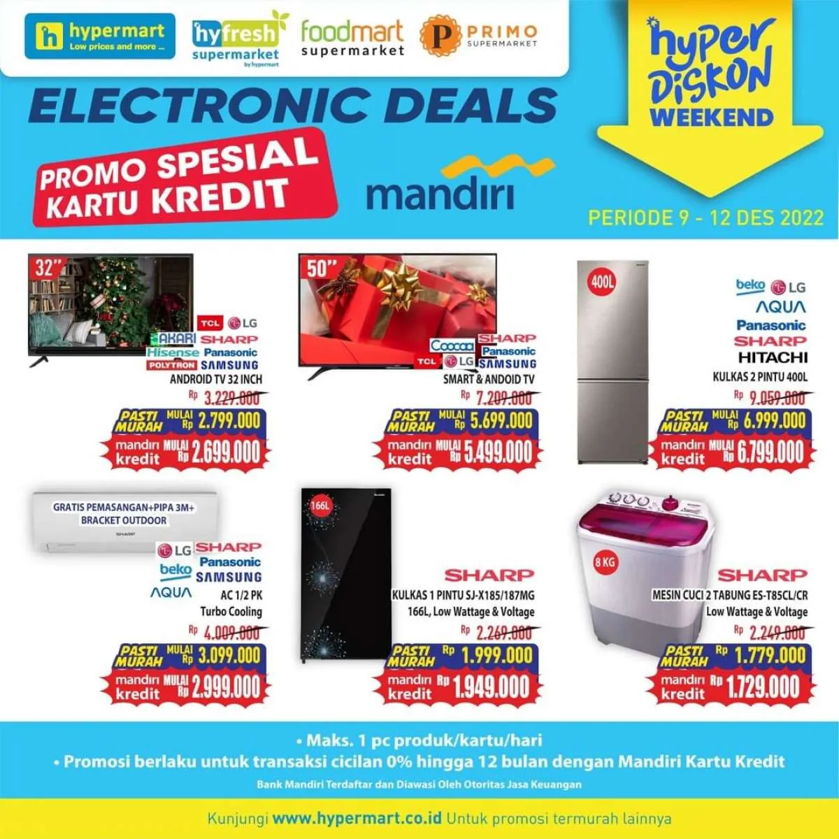 Katalog Promo Hypermart Hyper Diskon Weekend Periode 9-12 Desember 2022