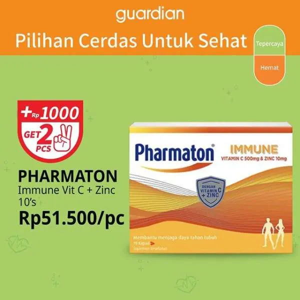 Promo Guardian +1000 Get 2 Pcs Periode s/d 19 Juli 2023