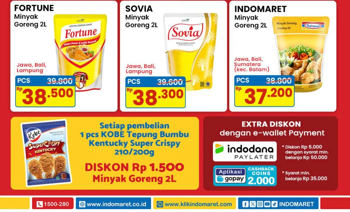 Promo Minyak Goreng di Indomaret Berakhir Hari Ini 21 Mei 2025, Ada Diskon Rp 1.500