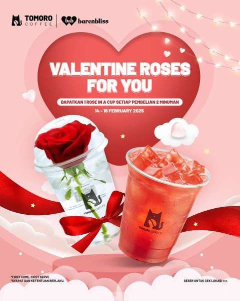 Promo Tomoro Coffee Valentine 14-16 Februari 2025